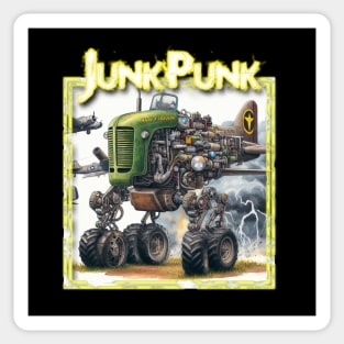 JunkPunk - Jacked Tractor Truck Plane - WelshDesigns Sticker